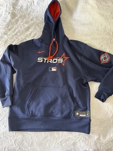 Houston Astros STROS Hoodie Mens XS Navy MLB Baseball Nike Pullover Sweatshirt - Picture 1 of 6