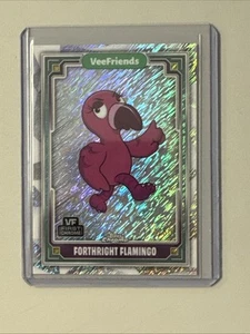 2025 Topps Chrome VeeFriends Forthright Flamingo Shimmer /250 - Picture 1 of 2