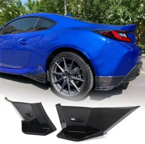 For Toyota GR86 Subaru BRZ 2022-23 REAL CARBON Rear Diffuser Splitter Side Fins  - Picture 1 of 16