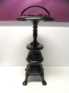 De colección Soporte para Fumar 21" Olla Vientre Estufa con Original Ámbar Corte Diagonal Diamante Cenicero - Imagen 1 de 9