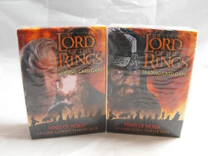 LORD OF THE RINGS TCG MINES OF MORIA SEALED GIMLI & GANDALF STARTER DECKS - Picture 1 of 1