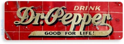 TINWORLD TIN SIGN Dr Pepper Metal Décor Wall Art Cola Store Shop Cave A341
