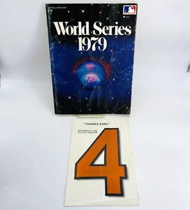 VINTAGE 1979 WORLD SERIES & 1982 THANKS EARL BALTIMORE ORIOLES OFFIZIELLES PROGRAMM - SELTEN - Bild 1 von 20
