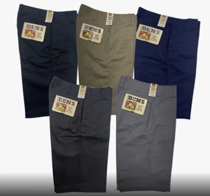 Original BEN Davis Shorts Black- Blue- Khaki- Light - Gray D. Gray All Sizes - Picture 1 of 11