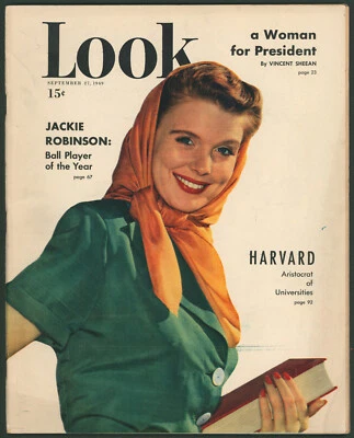 LOOK Magazine September 27 1949 Jackie Robinson ~Baseball~ Lucille Ball~No Label - Image 1 of 4