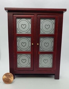 Caja fuerte para pastel miniatura para casa de muñecas - nogal - escala 1:12 - Imagen 1 de 3