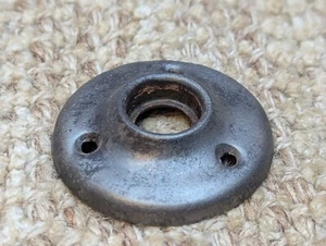 2" Antique Steel Rosette Escutcheon For Door Knob - Picture 1 of 4