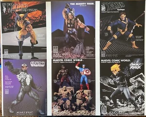 HORIZON Lot of Six Marvel Comics Vinyl Model Kit Dealer Advertising Sheets 1993 - Picture 1 of 8