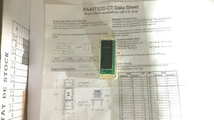 1pcs PA40TS20-OT 40pin TSOP Socket / 40Pin DIP 0.6" plug Logical Systems - Imagen 1 de 2