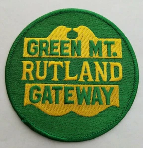 Rutland Railway Railroad Patch Green MT Gateway Vermont State Souvenir Unused - Picture 1 of 3
