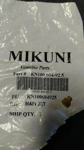 KN100.604-92.5 Mikuni Large Round Main Jets KN100.604-92.5 - Bild 1 von 1