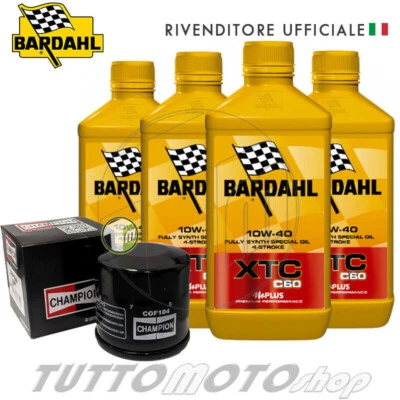 Tagliando TRIUMPH Street Triple 675 2007-2017 - Bardahl XTC 10W40 + Filtro olio - Immagine 1 di 4