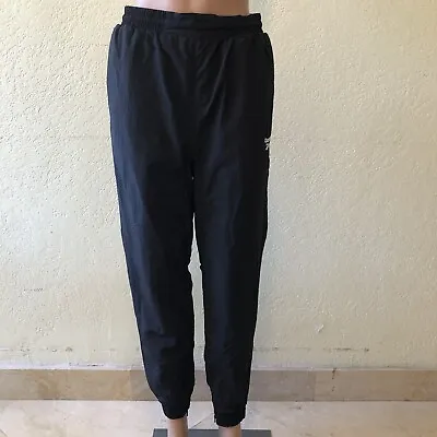 Reebok Classic Women’s Size S Black Sweatpants Elastic Waist Zipped Bottom Pants • 28€