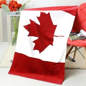 70*140cm CA CANADA Flag Big COTTON BEACH BATH POOL TOWEL - Picture 1 of 2