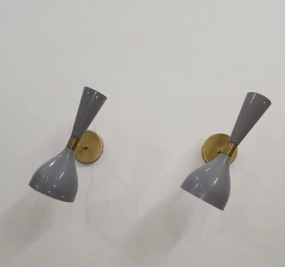 Aplique de pared italiano Diabolo vintage de mediados de siglo de los años 50. Foto 1 de 4