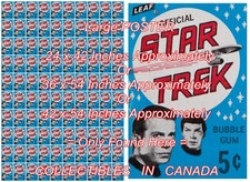 STAR TREK 1967 Kirk SPOCK TV Show = POSTER Wax Pack 3 Sizes 3.5 - 4.5 FEET