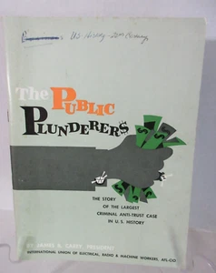 Vtg 1960s Public Plunderers Largest Criminal Anti-Trust Case US History Booklet - Picture 1 of 9