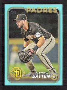 2024 Topps Series 2 Matthew Batten #384SN Esclusiva Aqua Fanatics - Foto 1 di 2