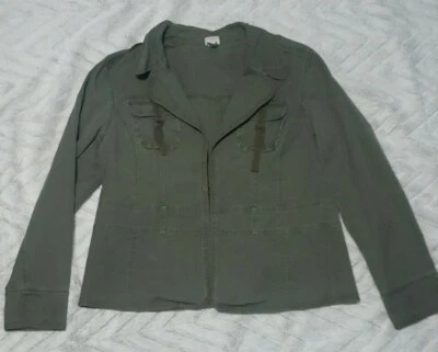 Womens Army Green Venezia Blazer Jacket 14 16 - Image 1 of 4