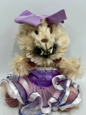 OOAK  Folk Art 9” Ballerina Zombie Fuzzy Critter Crafted Weird Oddity  Adorable - Image 1 of 4
