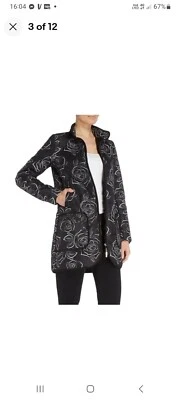 Bnwt Euro 42 ARMANI Jeans ‘Fantasia Nero’ Lightly Quilted Jacket - RRP £250 - Image 1 of 4