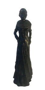 MAASAI LADY IN TRIBAL CLOTHES RESIN FIGURE - LEONADRO COLLECTION 41CM TALL HEAVY - Picture 1 of 8