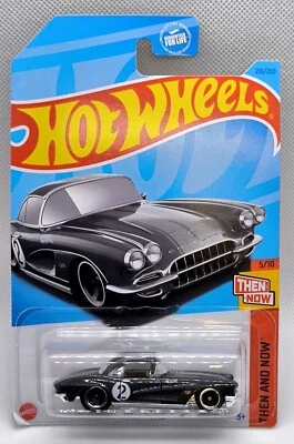 ★ CHEVROLET CORVETTE 1962 - HOT WHEELS MAINLINE 2023 - HKJ42 - LONG CARD - Photo 1/3