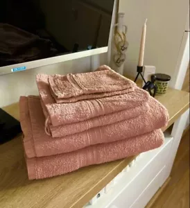 8er Set 2 Handtücher 2 XXL Duschtücher 2 Gästetücher 2 Waschlappen Frotee Rosé - Bild 1 von 2