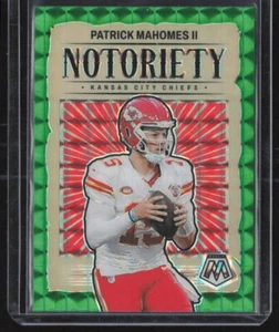 Mosaico Panini 2024 - Notoriety Green Mosaic Prizm #1 Patrick Mahomes II Chiefs - Imagen 1 de 3