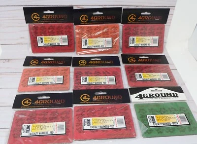 9 x 4Ground Supreme Littleness Designs, Casualty Markers Red & Green, 18mm - Image 1 of 4
