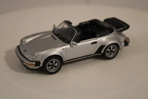 High Speed 1:43 1986 Porsche 911 Turbo Cabrio - Silver - Picture 1 of 4