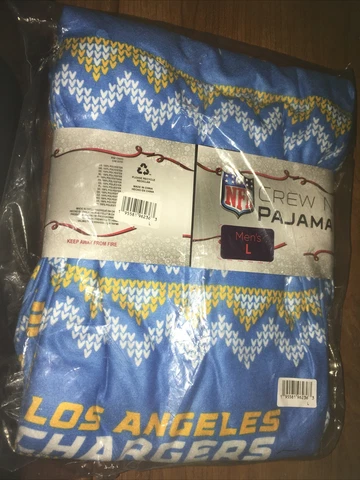 NFL Los Angeles Chargers Men's Large Pajama Set Crew neck  N.W.T Cover