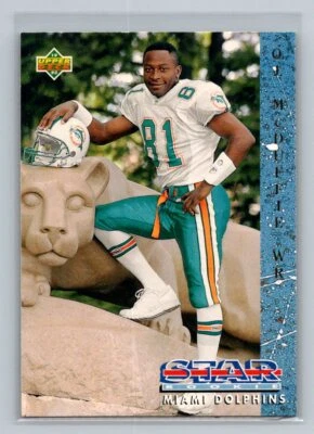 1993 Upper Deck O.J. McDuffie #16 Rookie Miami Dolphins - Image 1 of 2