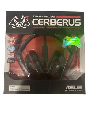 NEW ASUS Gaming Headset Wired Headphone Cerberus Black/Red - Image 1 of 3