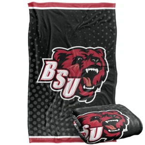Bridgewater State University Logo Dots Silky Touch Super Soft Throw Blanket - Picture 1 of 8