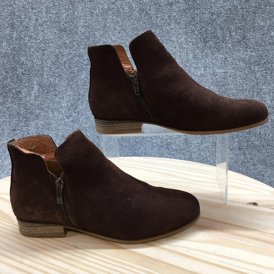 Eric Michael Botín Mujer 38 Marrón Isabella Puntera Almendra Sin Cordones Informal Gamuza Foto 1 de 4