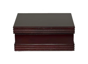 Elegant Cherry Wood Hinged Keepsake Box | Creative Gifts-NEW-Original Packaging - Picture 1 of 5