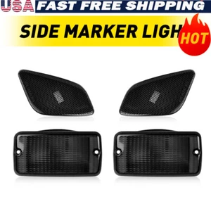 Cover Front Bumper Signal & Side Fender Lights Marker Fit 97-06 Jeep Wrangler TJ - Picture 1 of 12