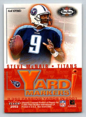 2002 Fleer Box Score Yard Markers Duals #4 E.George/S.McNair (ref 192262) - Image 1 of 2