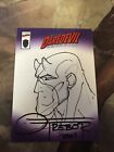 2001 Topps Marvel Legends "Custom Cover" Sketch Art Daredevil By Roberto Flores