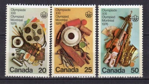 Canada 1976 Jeux Olympiques de Montréal 1976 3 timbres MNH /TE4880d - Picture 1 of 1