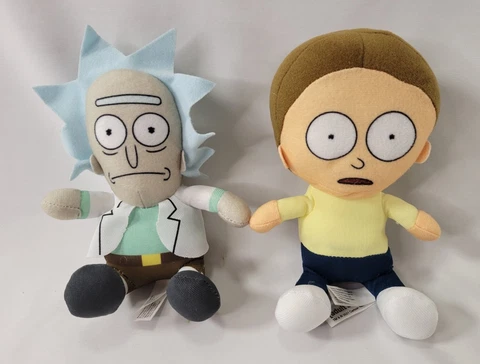 Rick and Morty 6” Plush Dolls Set of 2 Adult Swim Toy Factory Lot Cover