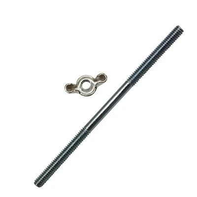 5" x 1/4-20 Air Cleaner Stud And Wing Nut Kit Fits Holley, Carter, Edelbrock Foto 1 de 4