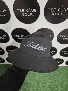Superb Men's TITLEIST StaDry Players Waterproof Bucket Hat - Black - Size M/L - Picture 1 of 4