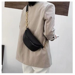 New Popular Leather for Women Fanny Packs Belt Bag Bum Bag Crossbody Waist Purse - Picture 1 of 14