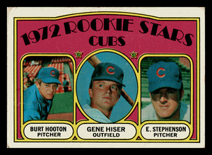 1972 Topps Cubs Rookies - Burt Hooton Hiser Stephenson RC #61 Low Grade Good