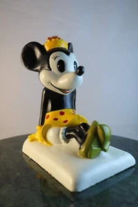 Vintage 1970s Walt Disney Productions Minnie Mouse Bookend Made In Japan - Picture 1 of 7