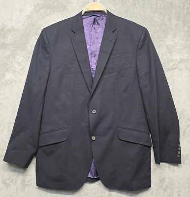 Abrigo deportivo Ted Baker Endurance para hombre talla 44R negro lana dos botones doble ventilación Foto 1 de 4