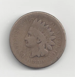 CENTAVO INDIO COBRE NÍQUEL 1859 - Imagen 1 de 2