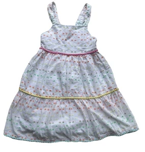 JUICY COUTURE Little Girl's Rainbow Tiered Dress Sleeveless Pullover Boho Beach - Picture 1 of 8